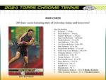 2024 Topps Chrome Tennis Hobby - Image 5