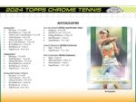 2024 Topps Chrome Tennis Hobby - Image 7