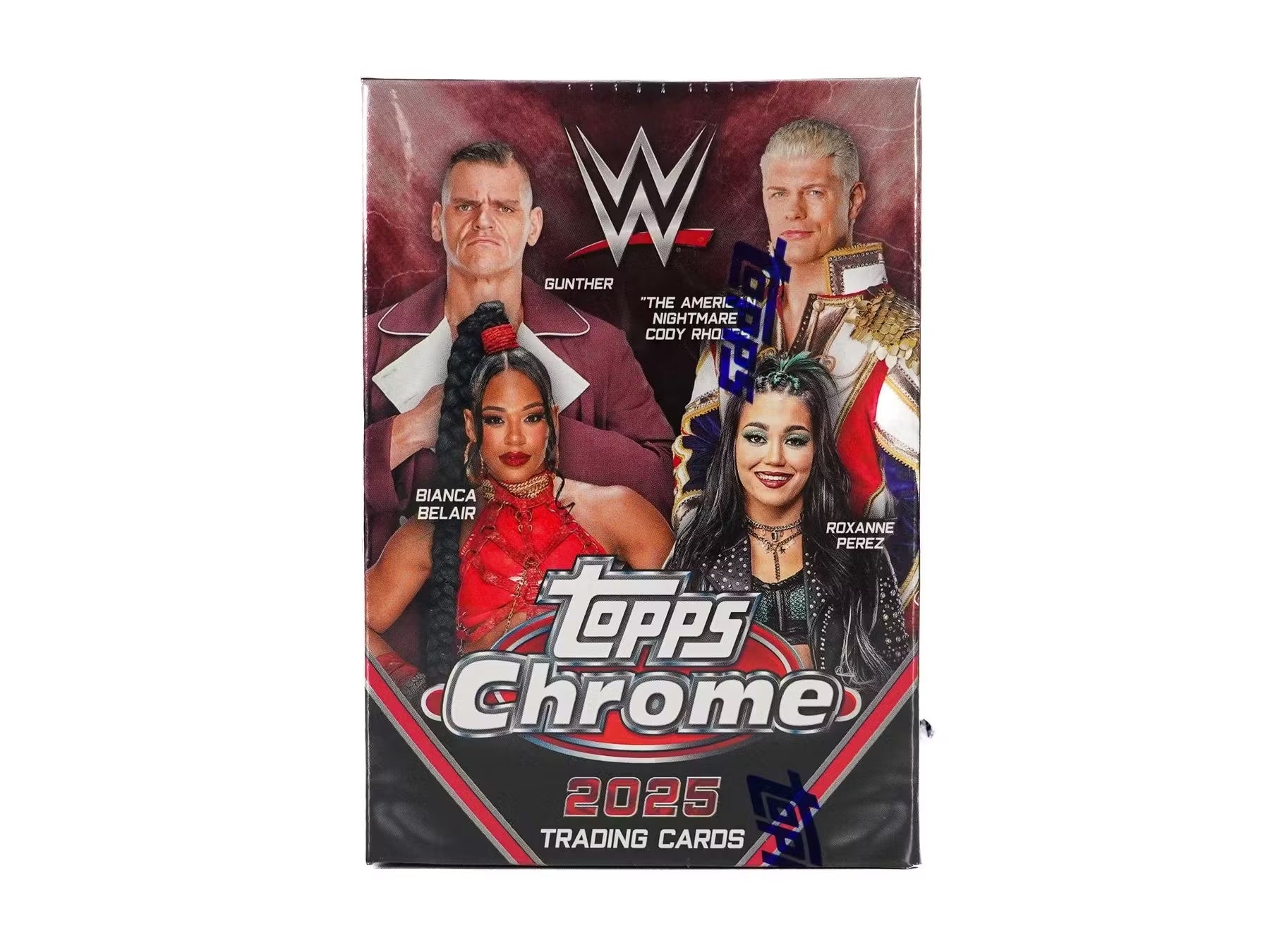 875652_004_012825 2025 Topps Chrome WWE Wrestling 7-Pack Blaster - Image 1
