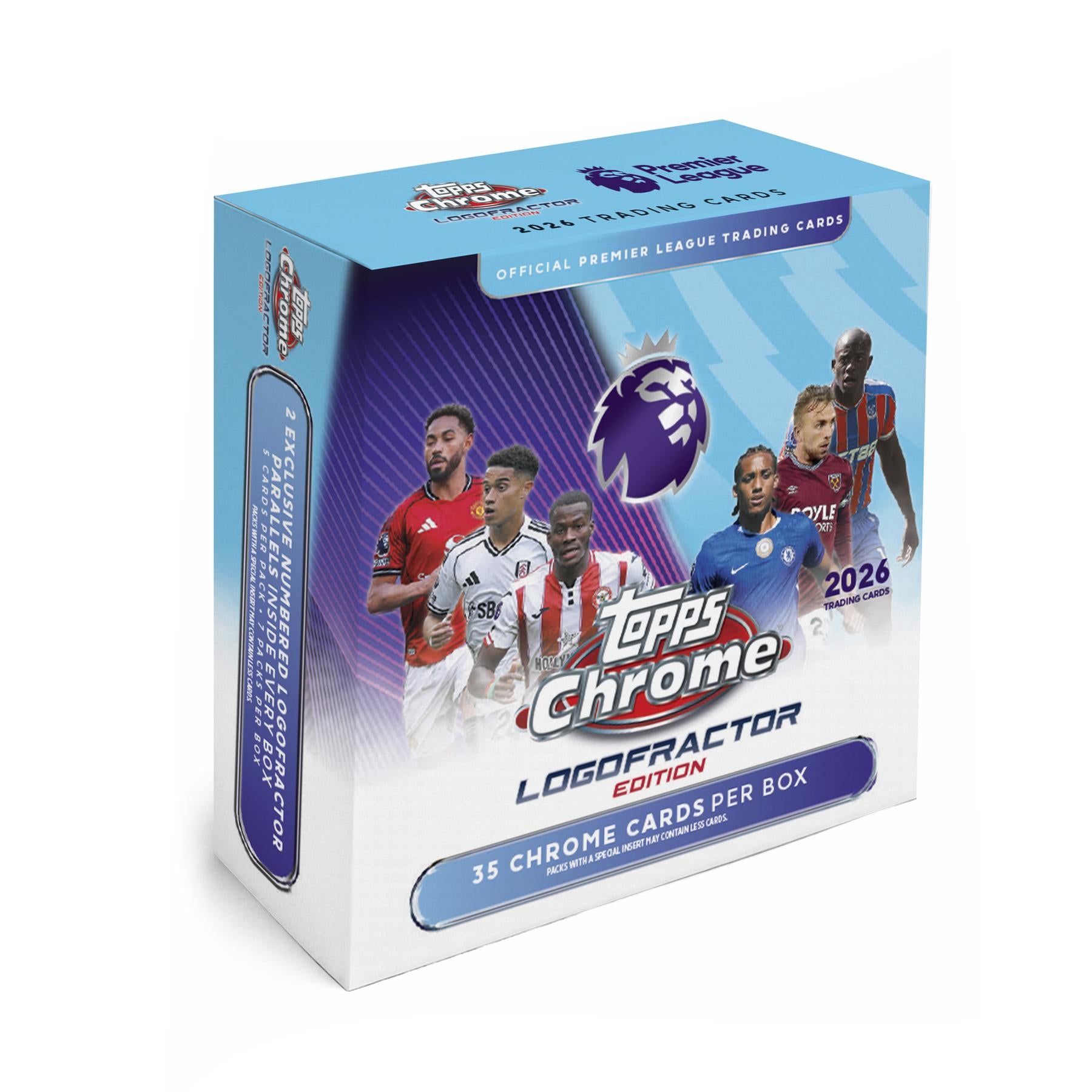942649_box 2026 Topps Chrome Premier League EPL Soccer Logofractor Edition - Image 1