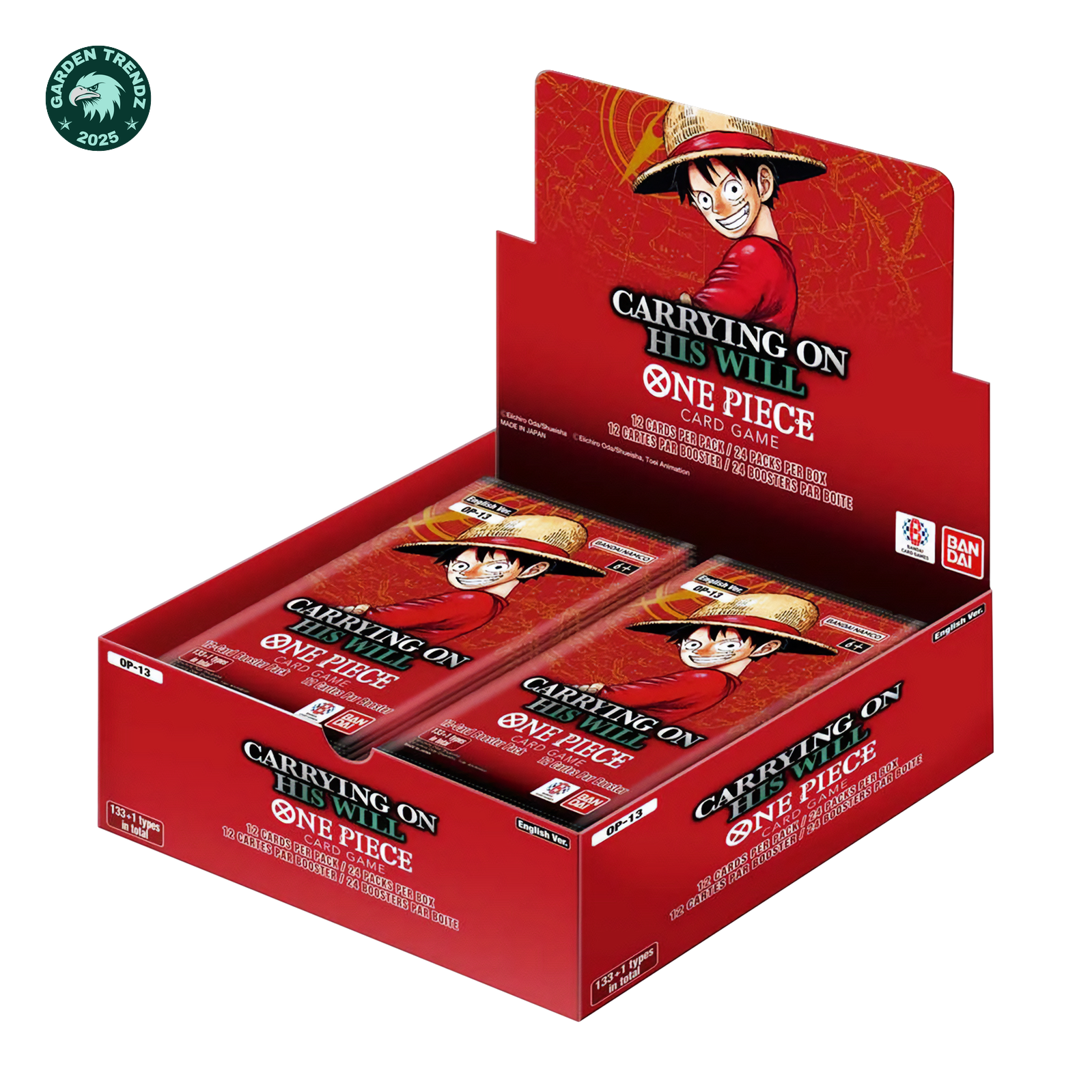 One-Piece_OP-13_Carrying-On-His_Will_Booster-Box_Open One Piece TCG - Carrying On His Will (OP-13) - Booster Box (24x Packs) - Image 1