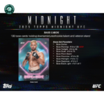 2025 Topps Midnight UFC Hobby Box - Image 3