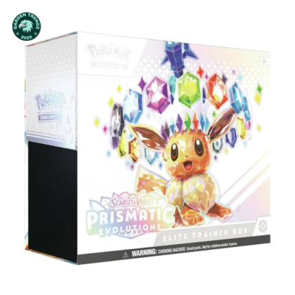 Pokemon Scarlet and Violet 8.5 Prismatic Evolutions Elite Trainer Box