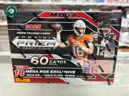2025 Prizm Draft Picks Football MEGA BOX Gold Ice/Flash Factory Sealed