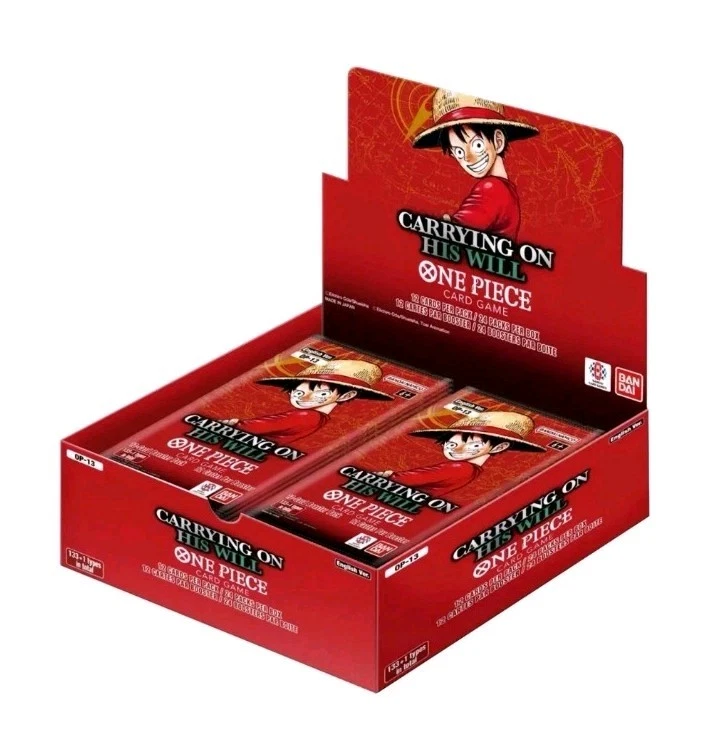 s-l1600 (86) One Piece TCG: OP13 Carrying On His Will Booster Box Sealed English UK New - Image 1